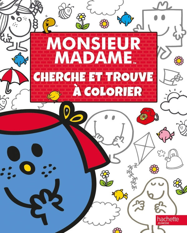 Monsieur Madame-cherche et trouve à colorier