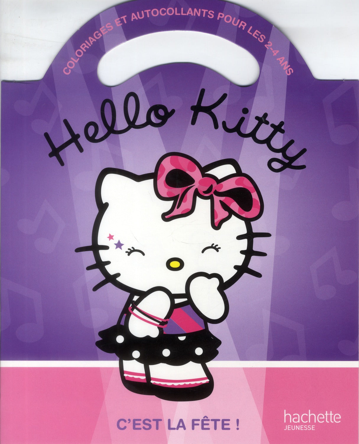 Hello Kitty : c'est la fête ; coloriages et autocollants ; 2/4 ans