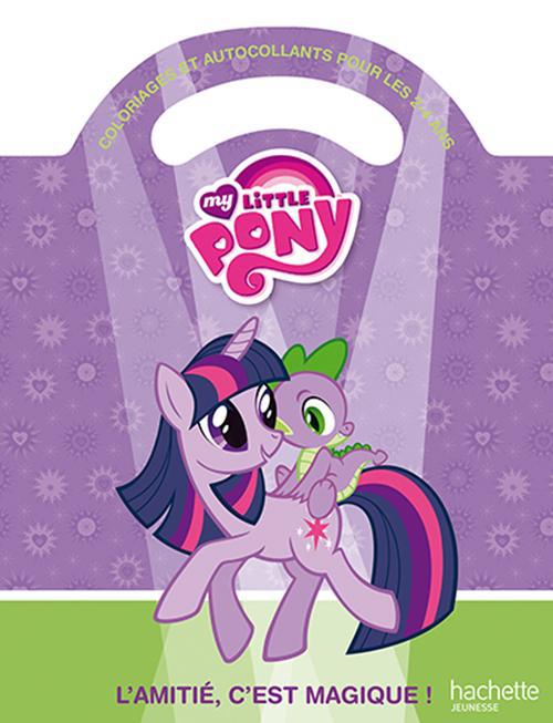 Little Pony ; l'amitié, c'est magique ; coloriages et autocollants ; 2/4 ans