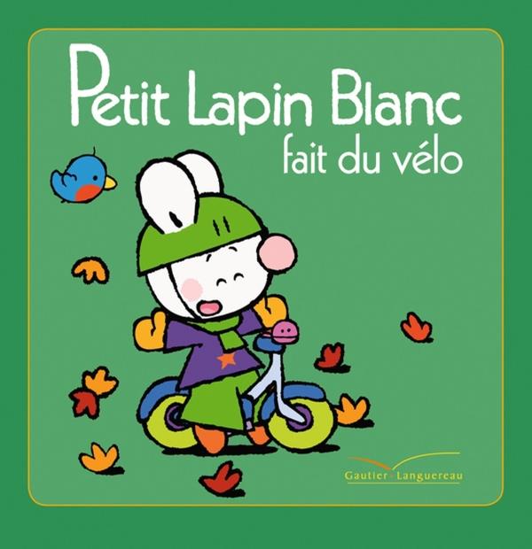 Petit Lapin Blanc : fait du vélo