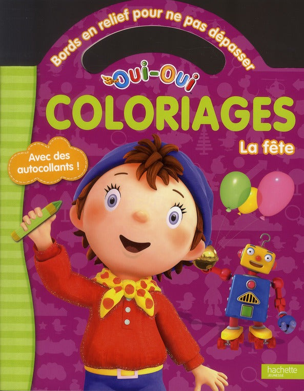 Coloriage pour ne pas dépasser ; la fête