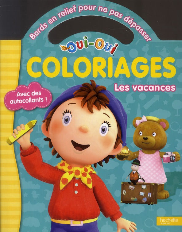 Coloriage pour ne pas dépasser ; les vacances