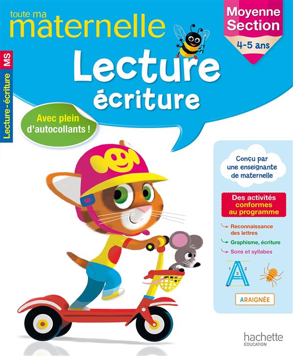 Toute ma maternelle : lecture ; écriture ; moyenne section