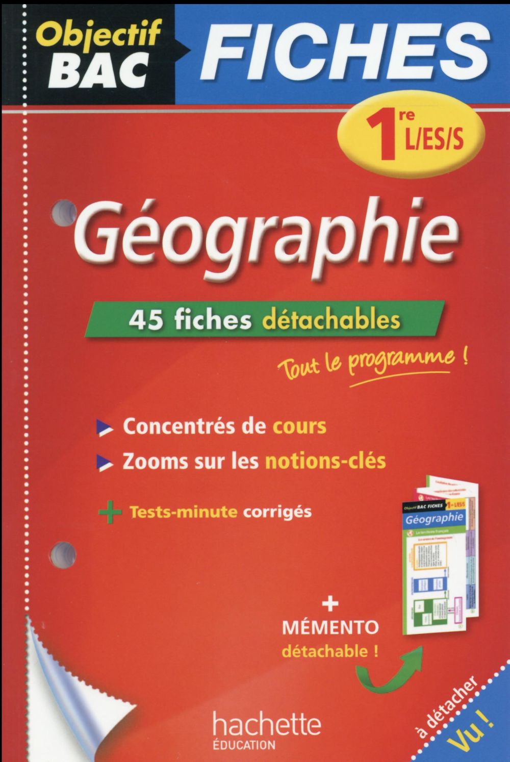 Géographie ; 1ères L, ES, S ; fiches détachables