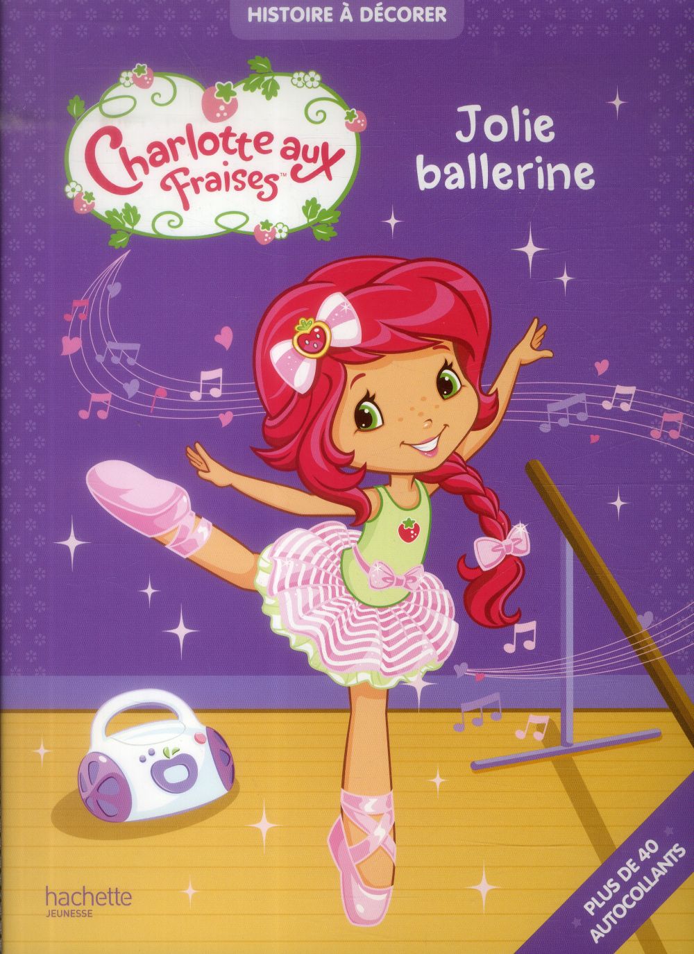 Jolie ballerine avec plus de 40 autocollants