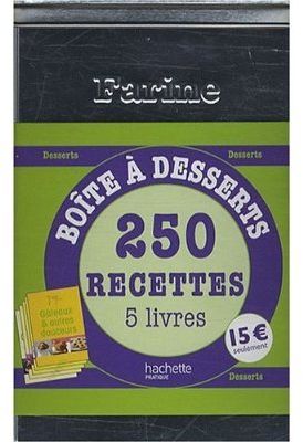 Coffret boîte à farine ; 250 recettes de desserts