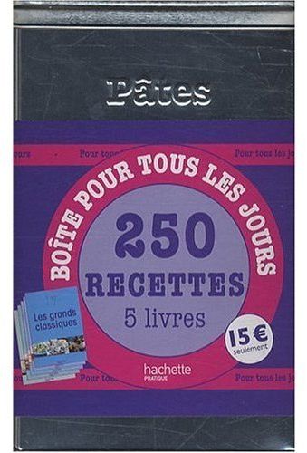 Coffret boîte à pâtes ; 250 recettes pour tous les jours