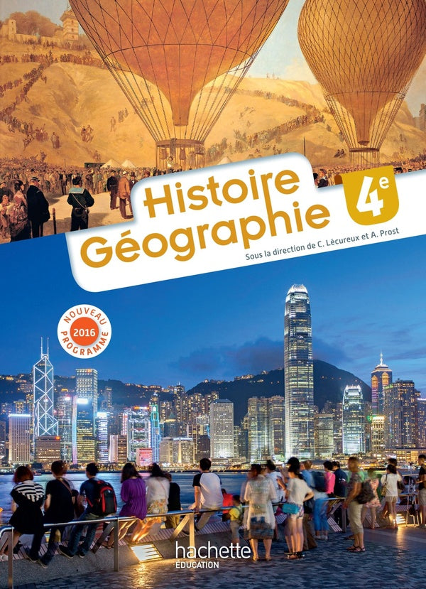 Histoire-géographie ; 4ème ; livre de l'élève (édiiton 2016)