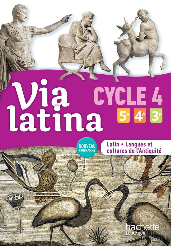 Via latina : latin ; langues et cultures de l'antiquité ; 5e/4e/3e (cycle 4) ; livre de l'élève (édition 2017)