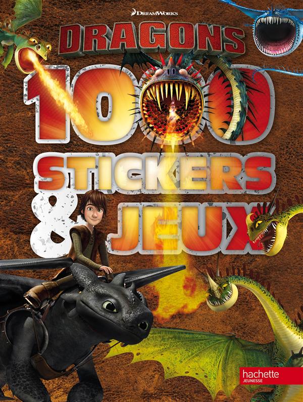 Dragons ; 1000 stickers et jeux