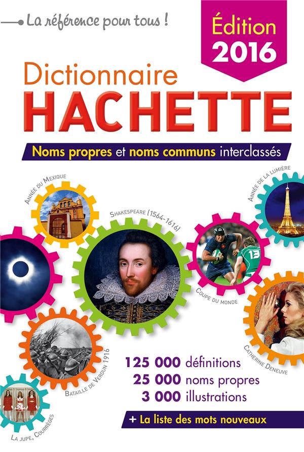 Dictionnaire Hachette ; France (édition 2016)