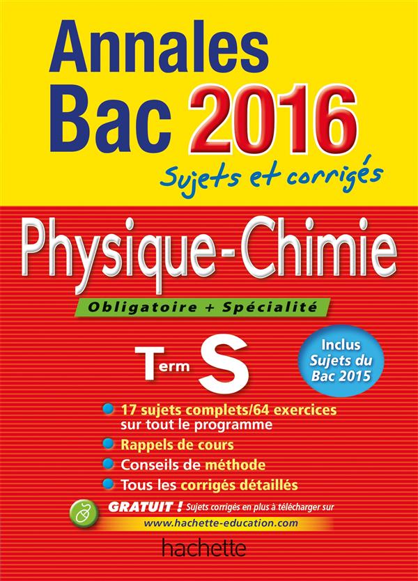 Physique-chimie ; terminale S (édition 2016)