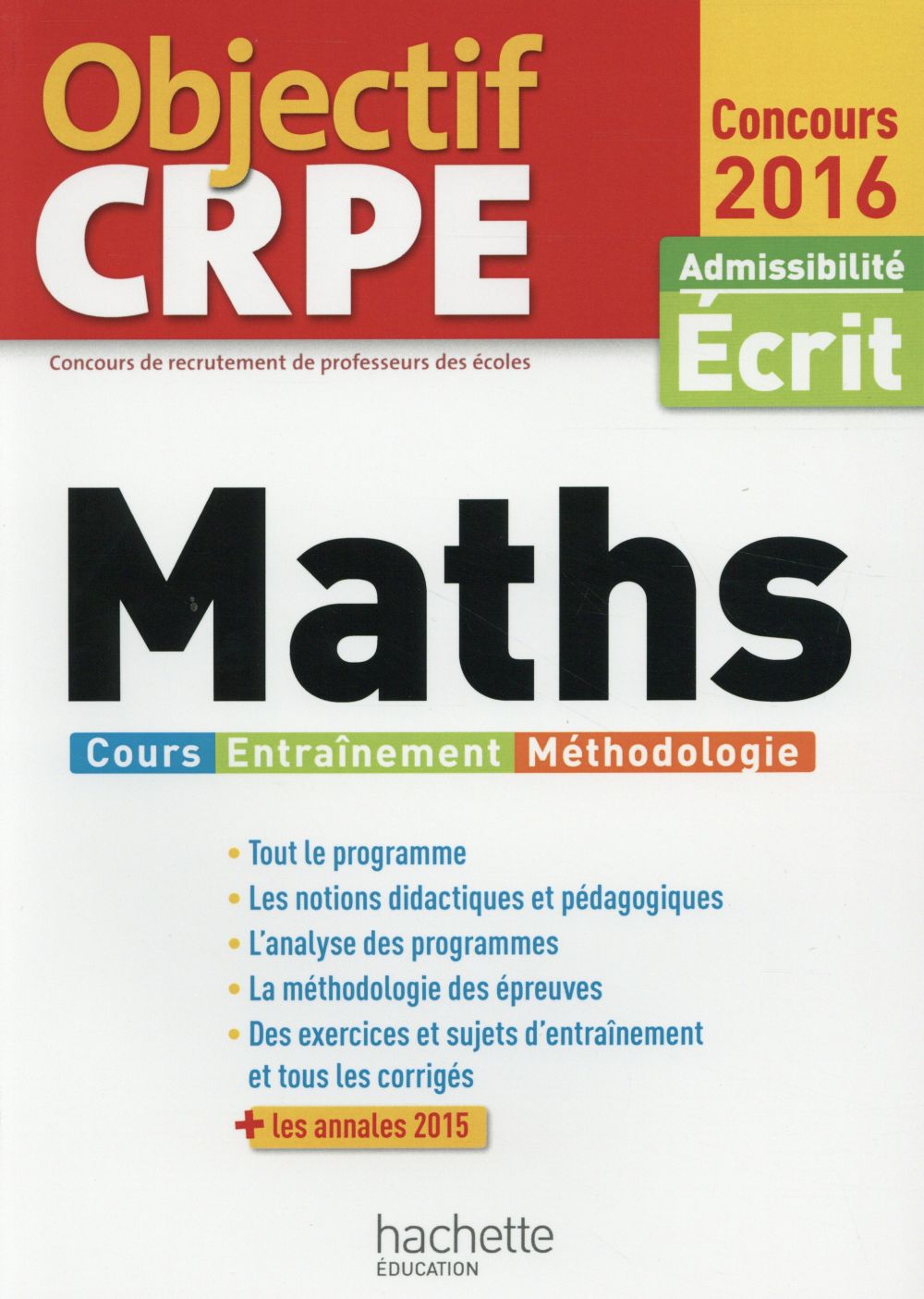 Objectif CRPE : maths