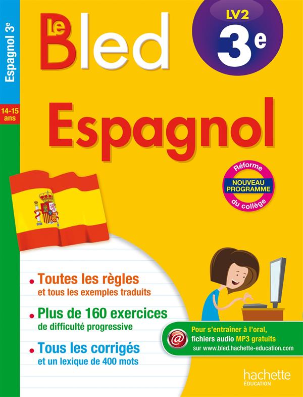 CAHIERS BLED : espagnol ; 3ème
