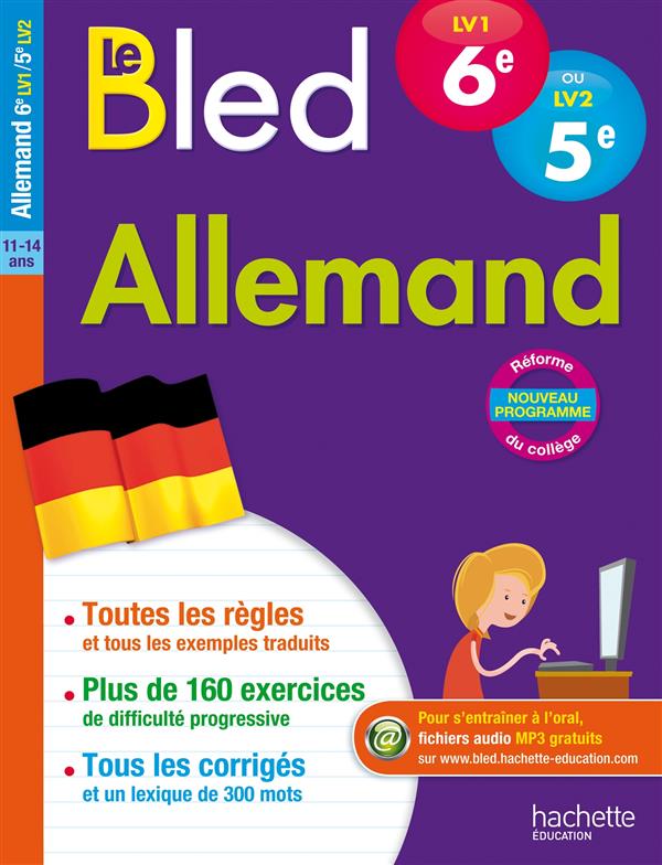 CAHIERS BLED : allemand ; niveau A1 ; 6e, LV1 / 5e, LV2