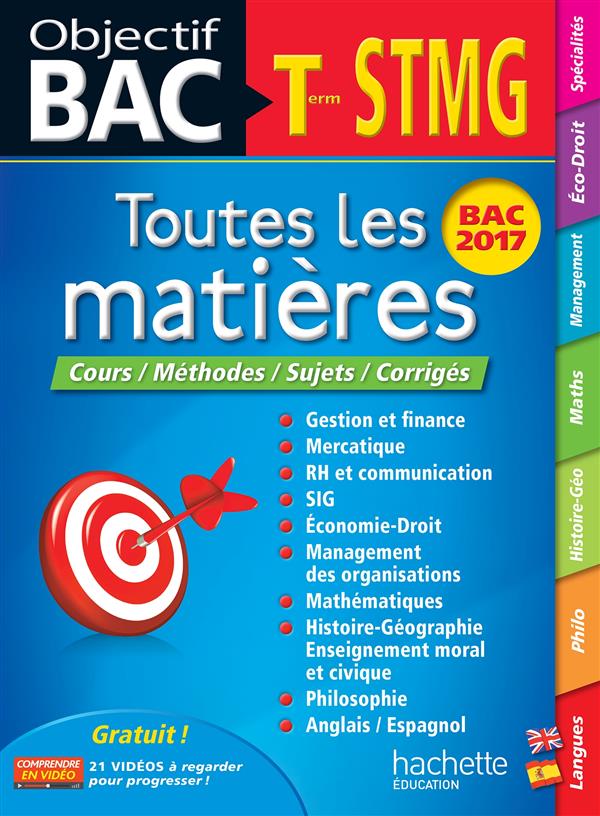 Objectif bac : toutes les matières ; terminale STMG