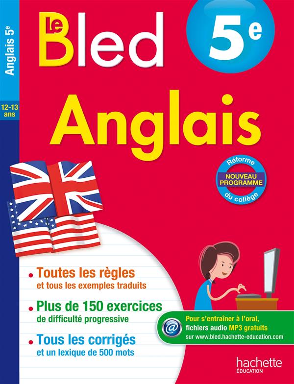 CAHIERS BLED : anglais ; 5ème