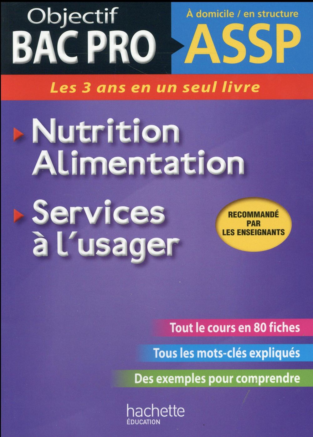 Objectif Bac Pro : fiches ASSP services à l'usager, nutrition-alimentation