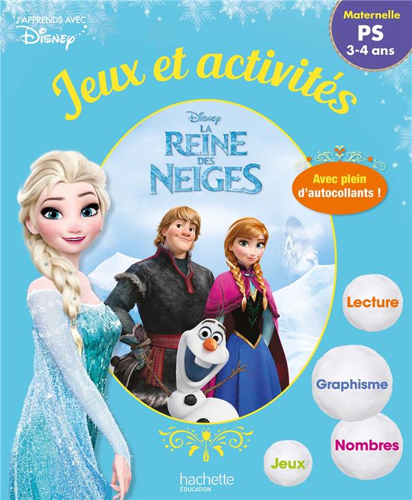 La Reine des Neiges ; jeux et activités ; 3-4 ans