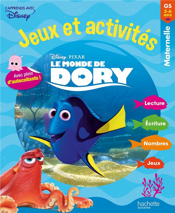 Le monde de Dory ; jeux et activités ; maternelle ; grande section