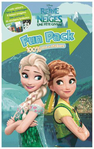 La Reine des Neiges - une fête givrée : fun pack 100 % colo et stickers