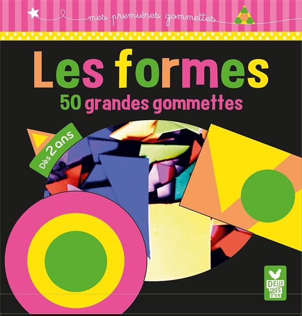 GOMMETTES : formes fluo ; 50 grandes gommettes