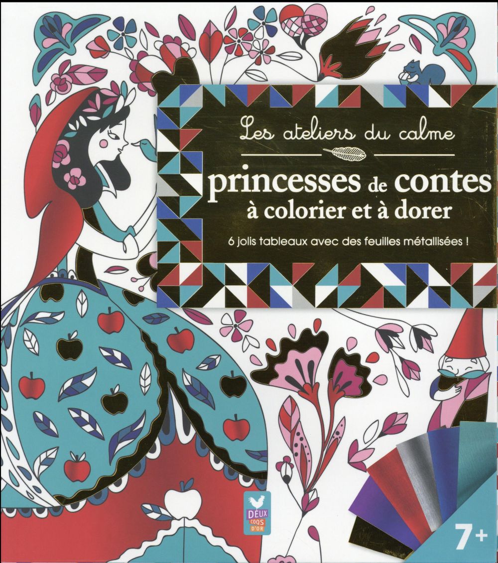 Les ateliers du calme : tableaux à pailleter ; princesses