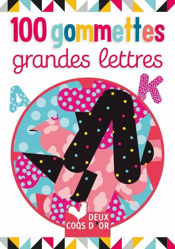 100 petites gommettes ; lettres majuscules