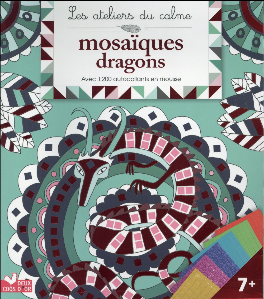 Mosaiques dragons - pochette avec accessoire