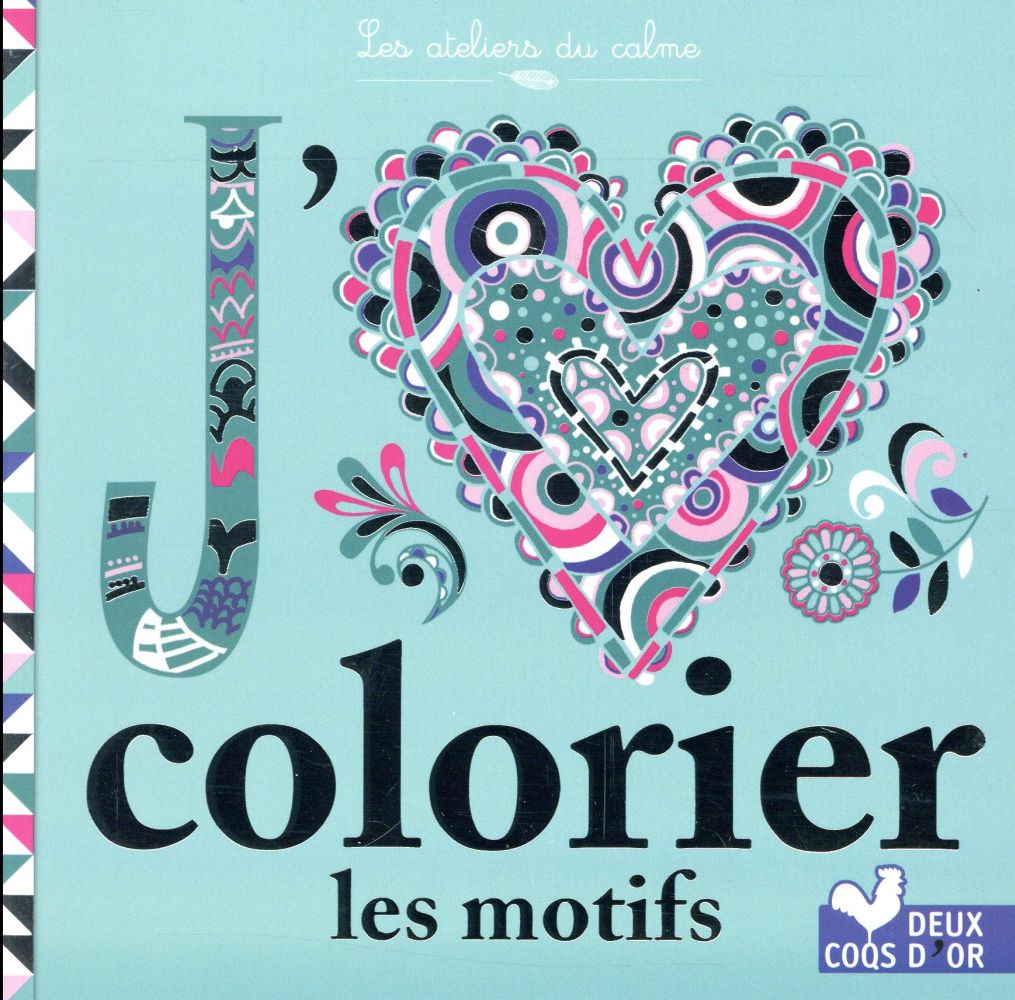 ADC - petit bloc ; j'aime colorier les motifs