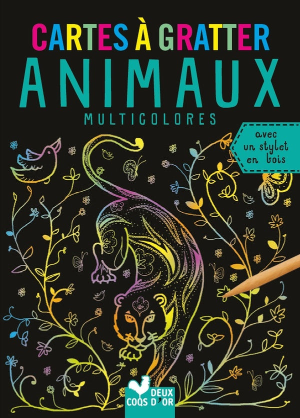 Cartes à gratter : animaux