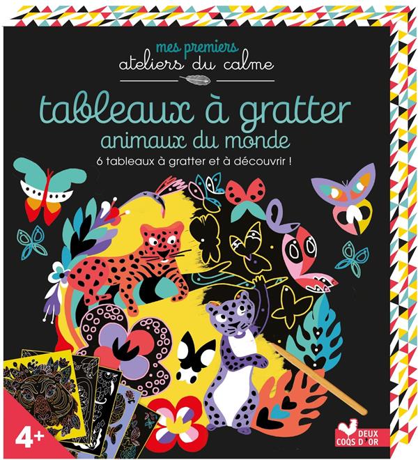 Tableaux a gratter - animaux du monde