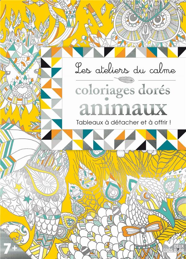 Coloriages dorés - animaux