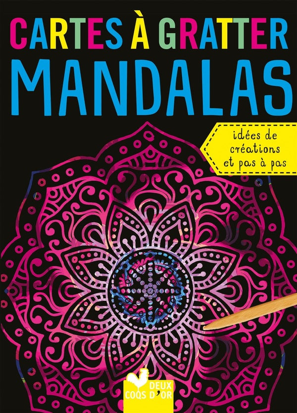 Cartes à gratter ; mandalas