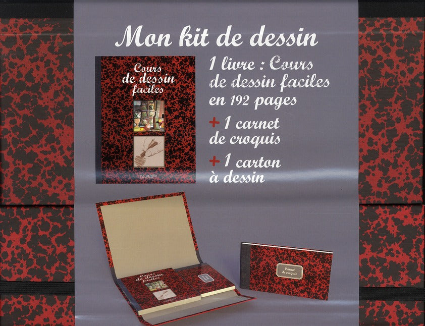 Mon kit de dessin ; cours de dessin faciles