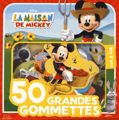 Mickey à la ferme ; 50 grandes gommettes disney