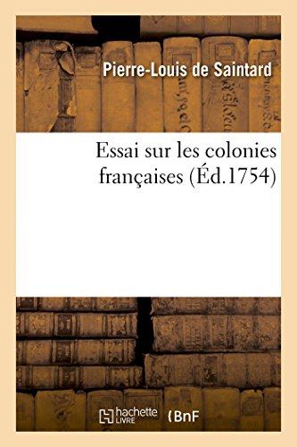 Essai sur les colonies francaises
