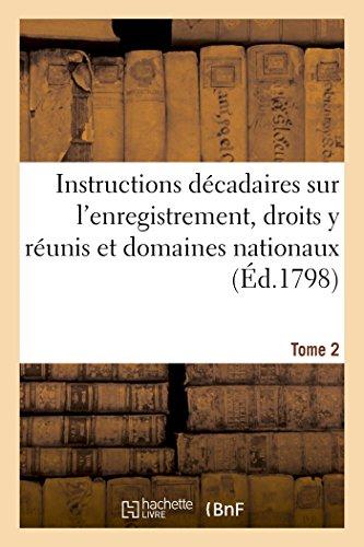 Instructions decadaires sur l'enregistrement tome 2