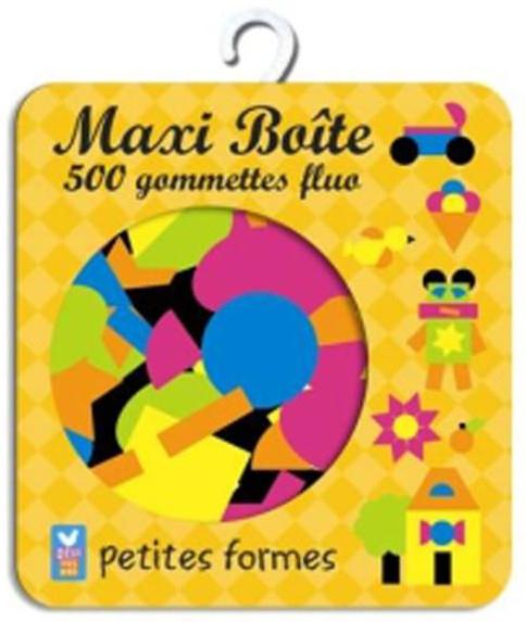 GOMMETTES : petites formes fluo ; maxi-boîte