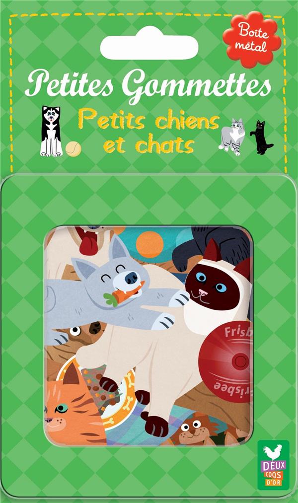 PETITES GOMMETTES : petits chiens et chats ; boîte métal