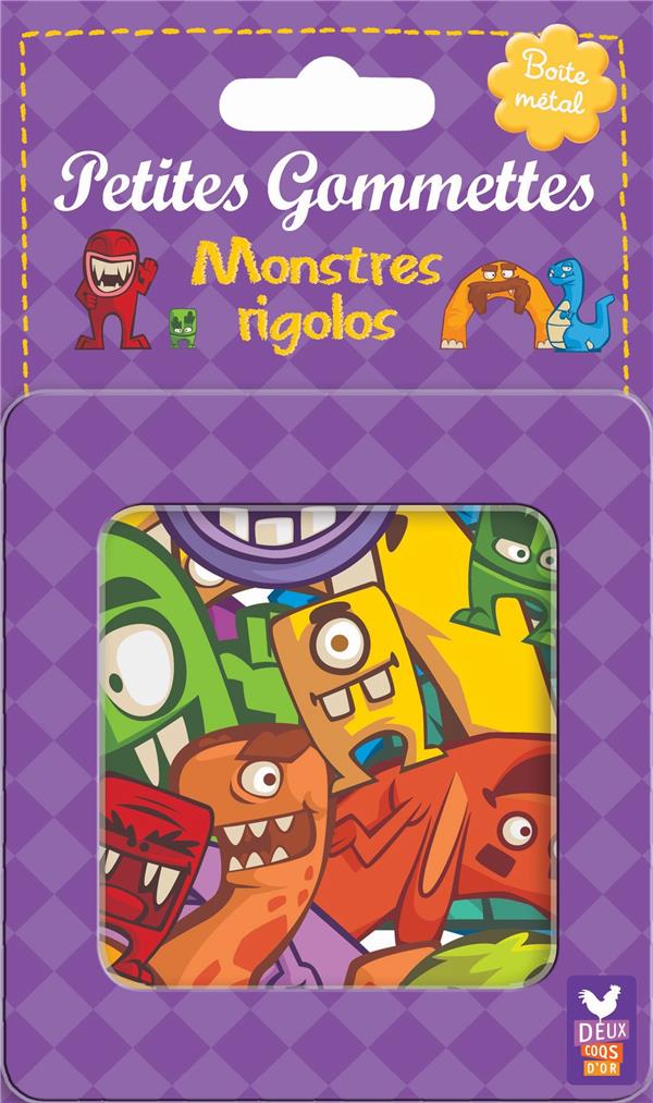 PETITES GOMMETTES : monstres rigolos ; boîte métal