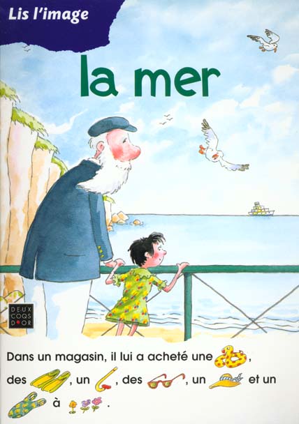 Lis l'image ; a la mer