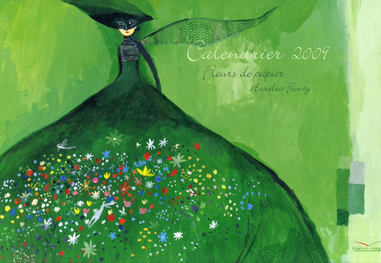 Calendrier fleur de papier 2009