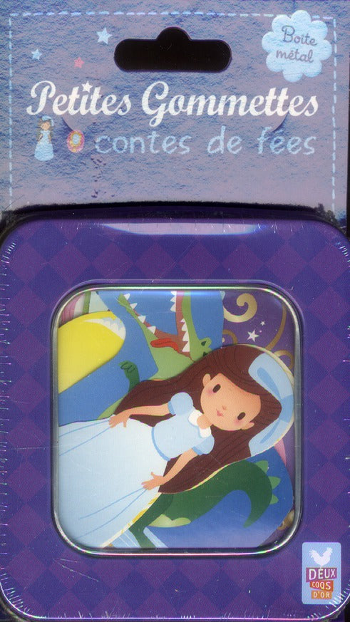 PETITES GOMMETTES : contes de fées ; boîte métal