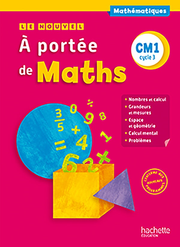 À portée de maths : CM1 ; fichier élève (édition 2016)