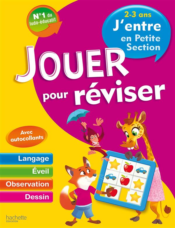 Jouer pour réviser : j'entre en petite section