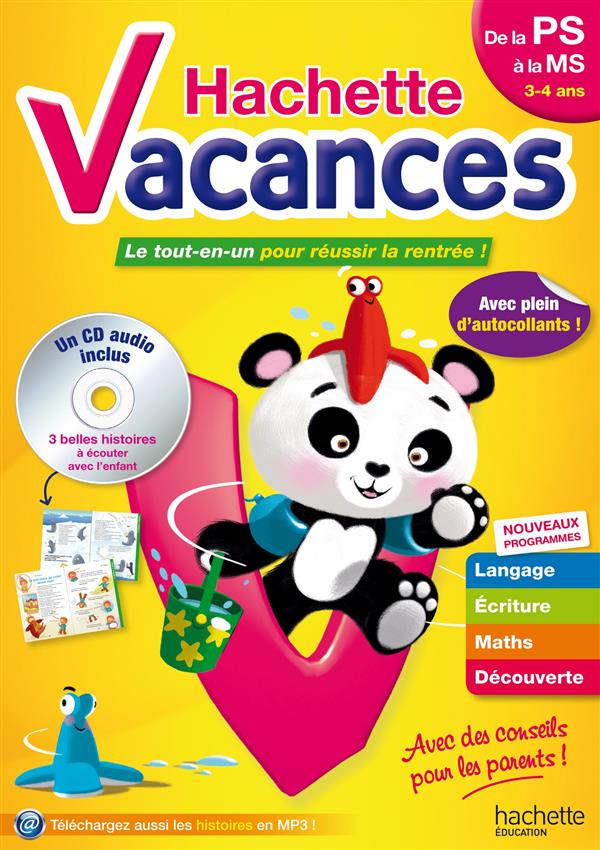 HACHETTE VACANCES : de la petite section à la moyenne section