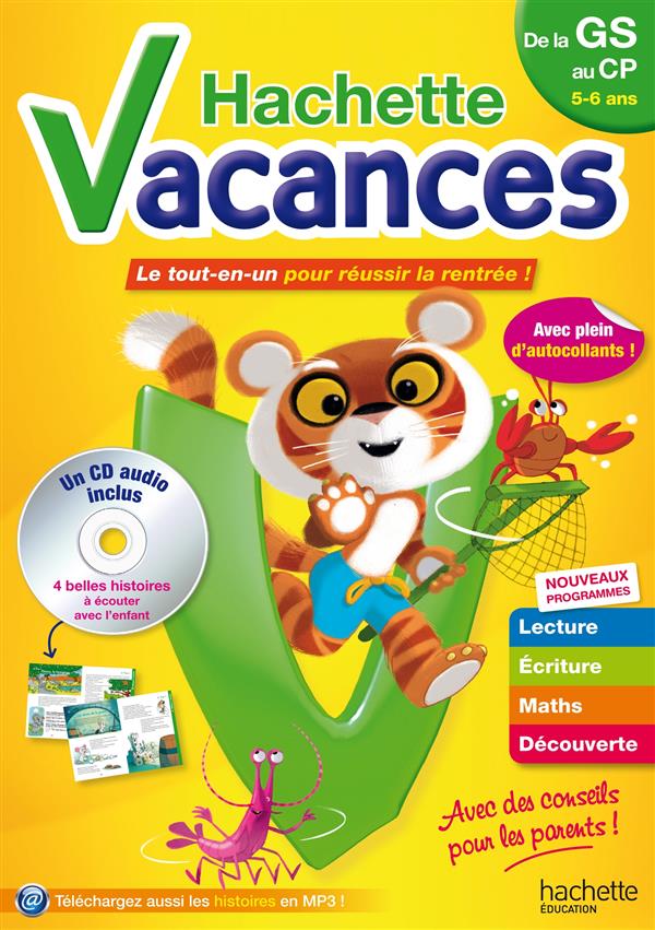 HACHETTE VACANCES : de la grande section au CP
