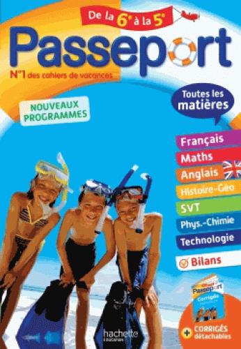 Passeport : toutes les matières ; de la 6e à la 5e