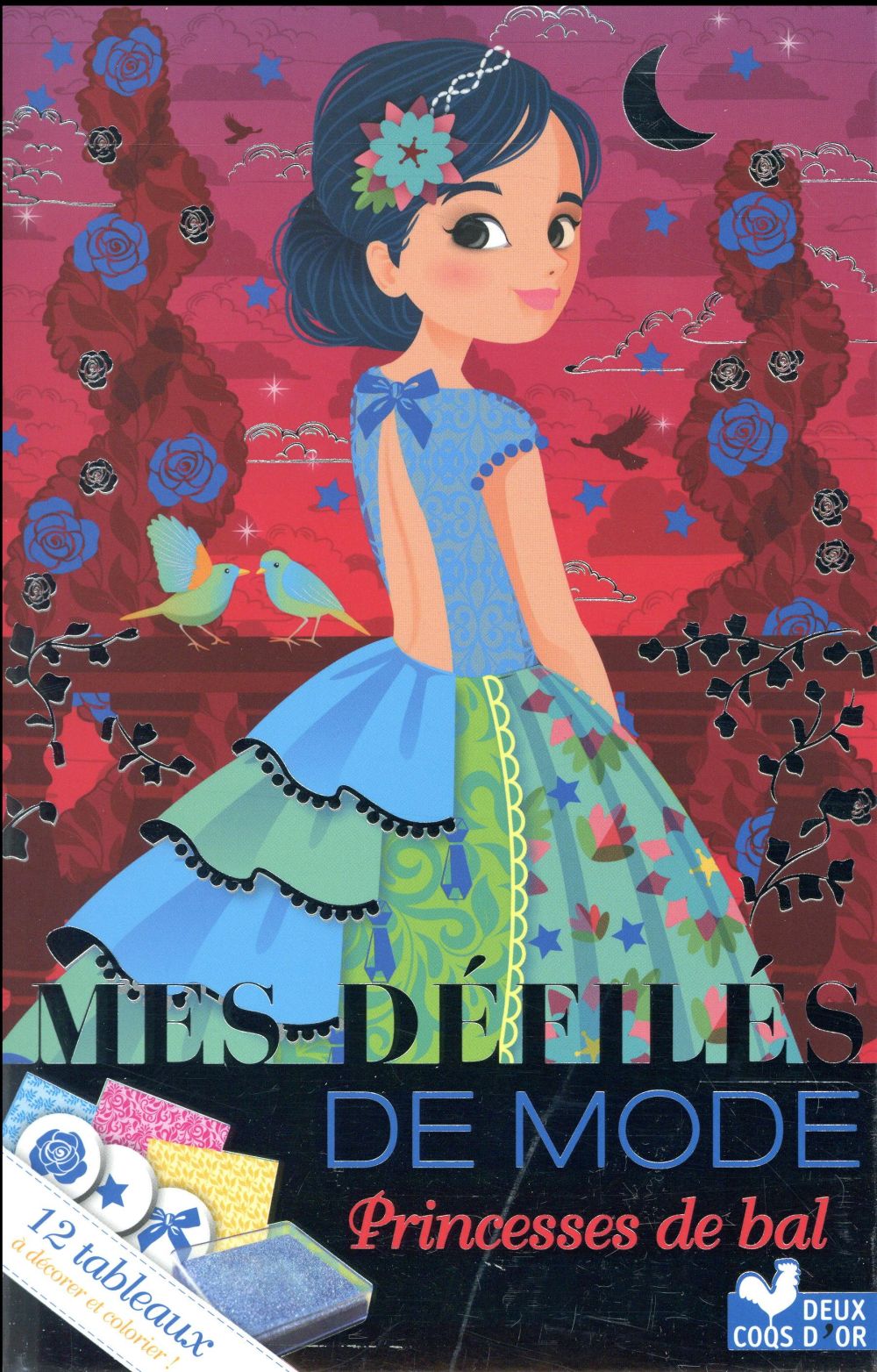 Défilés de mode : princesses de bal ; pochette avec motifs à dupliquer